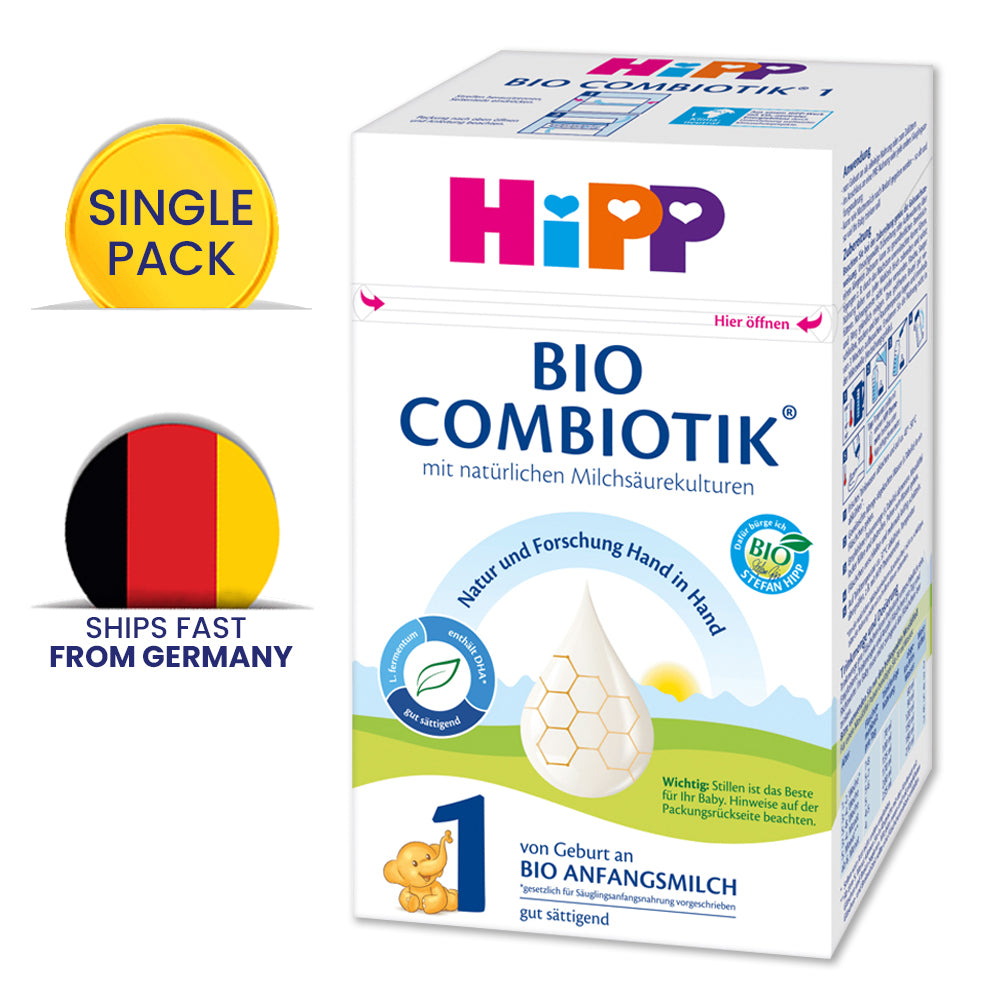 HiPP UK Stage 1 Organic Combiotic First Infant Milk Formula, 24 boxes